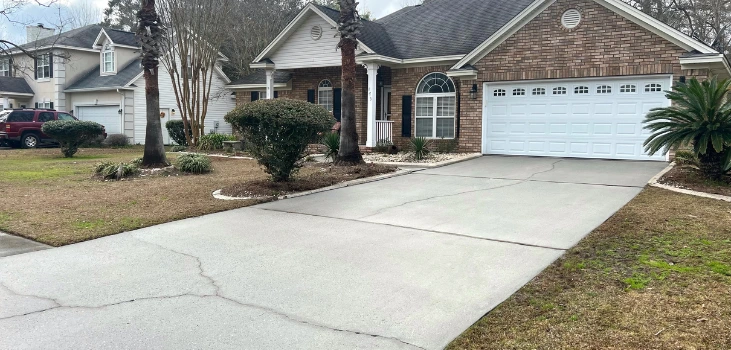HydroBlast Power Nozzle property driveway after